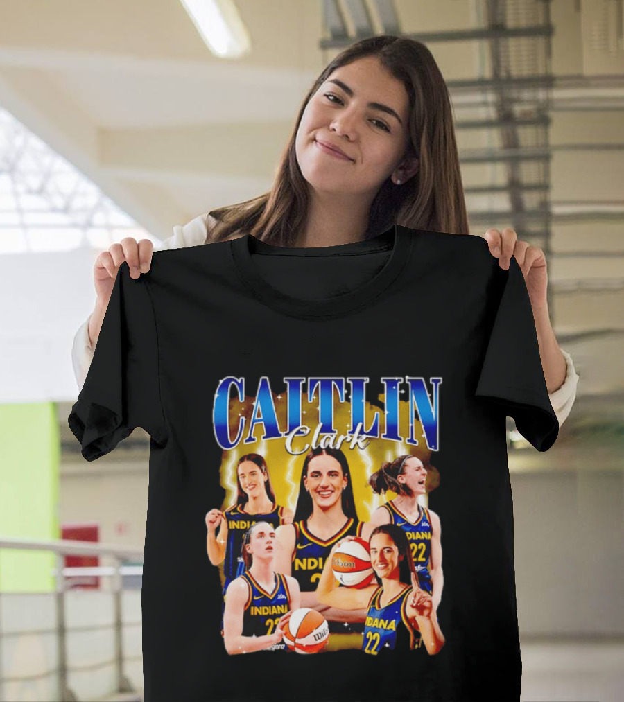 Caitlin Clark 22 Indiana Fever Basketball Star Player Highlights T-Shirt