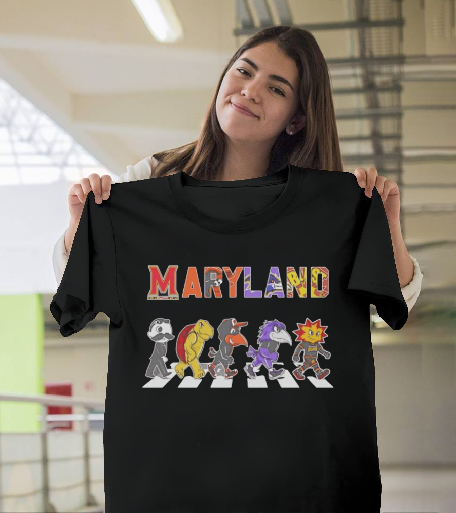 Maryland Oriole Bird Testudo Poe The Raven Baltimore Blast Mr Boh T-Shirt