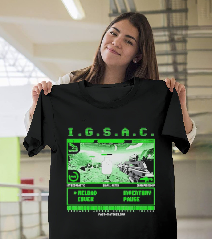 I.G.S.A.C Reload Cover Inventory Pause Gaming Interface Display T-Shirt