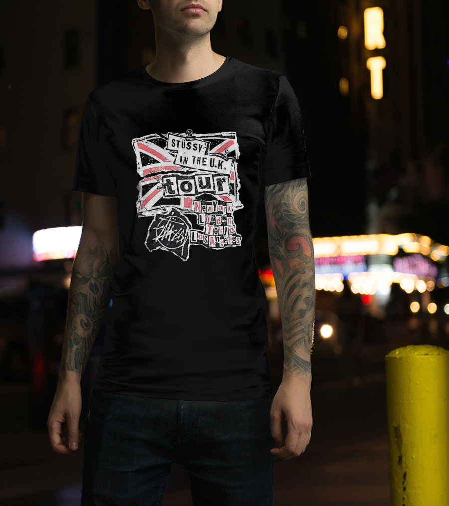 Stussy In The U.K. Tour New York London Tokyo Los Angeles T-Shirt