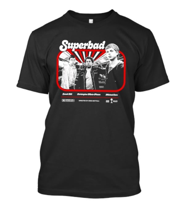 Superbad Movie Jonah Hill Christopher Mintz Plasse Michael Cera T-Shirt