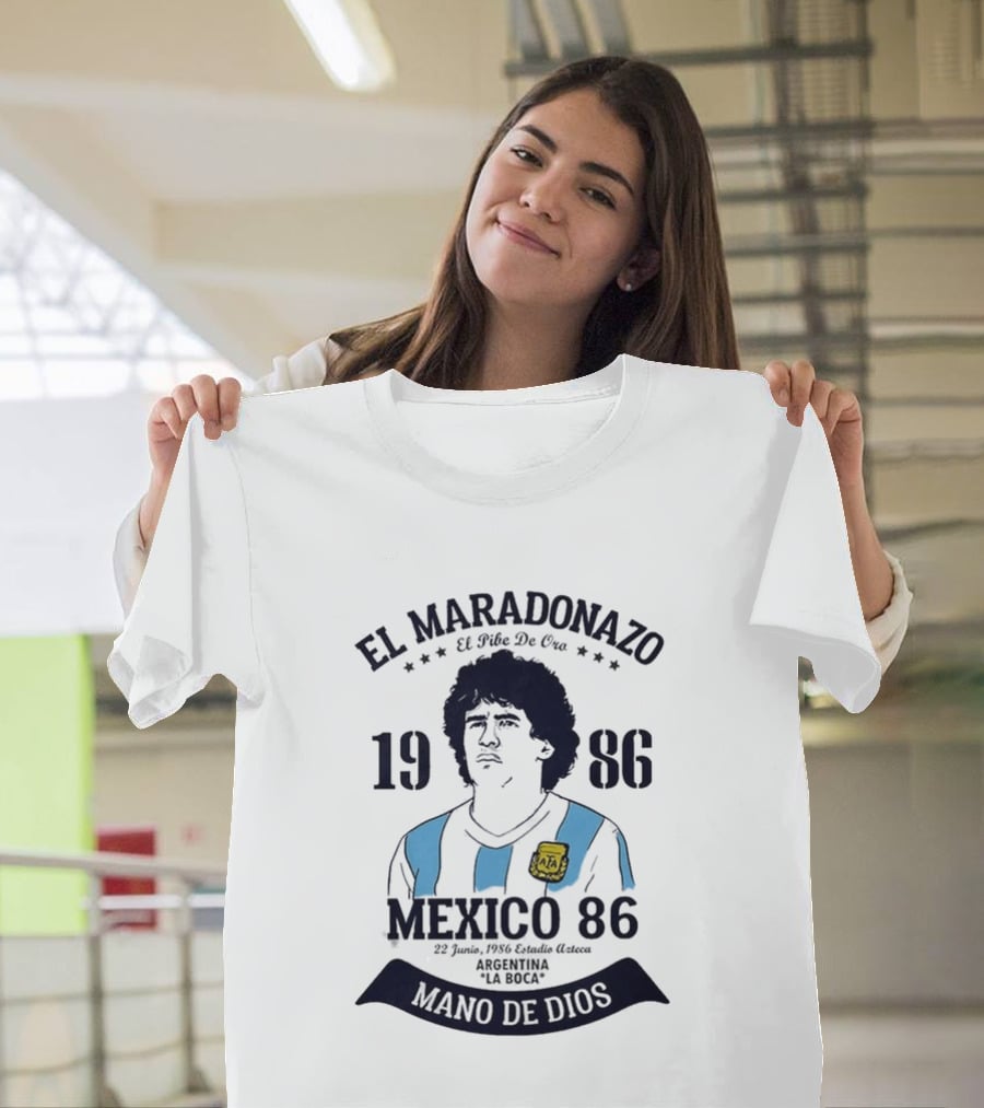 El Maradonazo El Pibe De Oro 1986 Argentina Mano De Dios Mexico 86 T-Shirt
