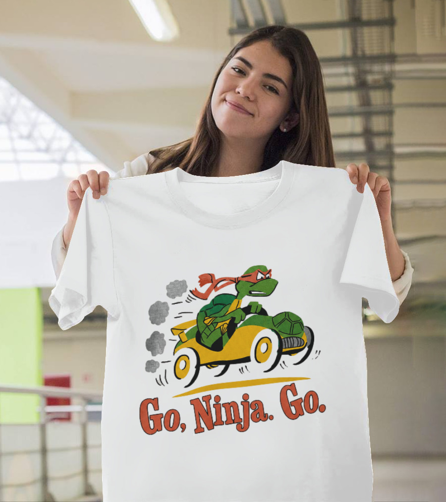 Ninja Turtle Racing In Classic Go Kart T-Shirt
