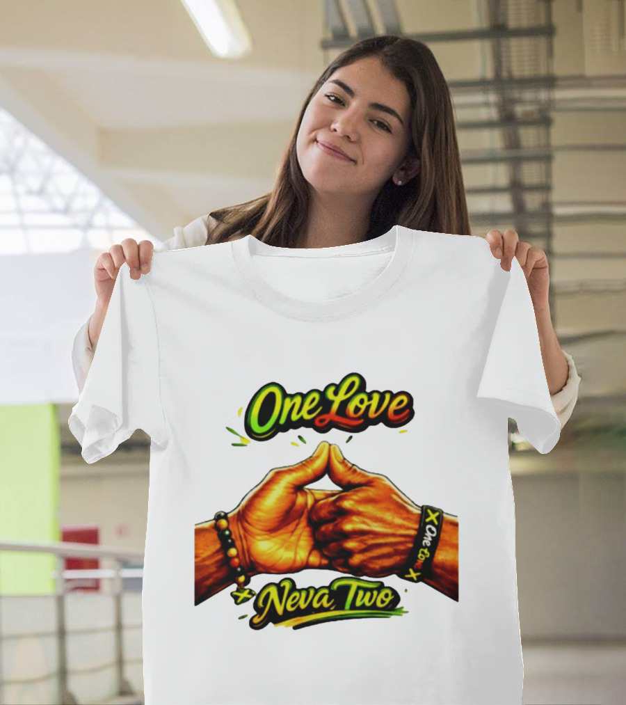 One Love Neva Two Jamaican Unity Gesture T-Shirt