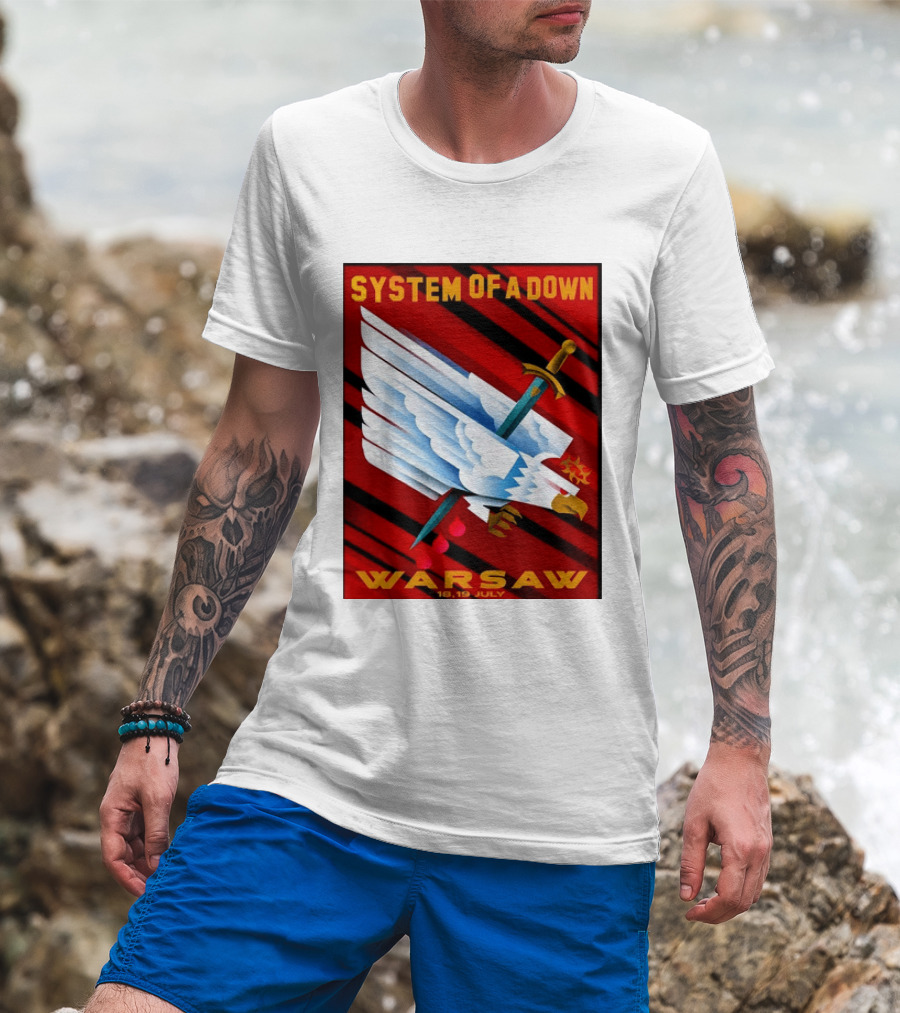 System Of A Down Warsaw Poland 2026 PGE Narodowy 18 19 July Exclusive Venue T-Shirt