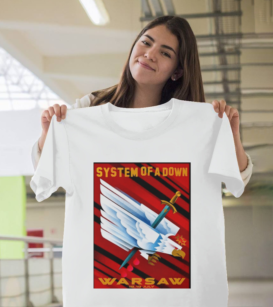 System Of A Down Warsaw Poland 2026 PGE Narodowy 18 19 July Exclusive Venue T-Shirt