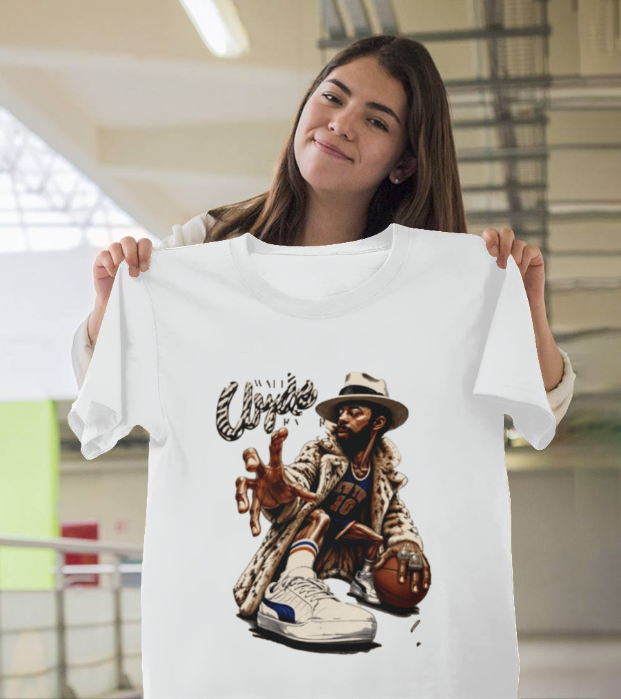 Walt Clyde Stylin' Profilin Throwback Knicks 10 Basketball Sneaker T-Shirt