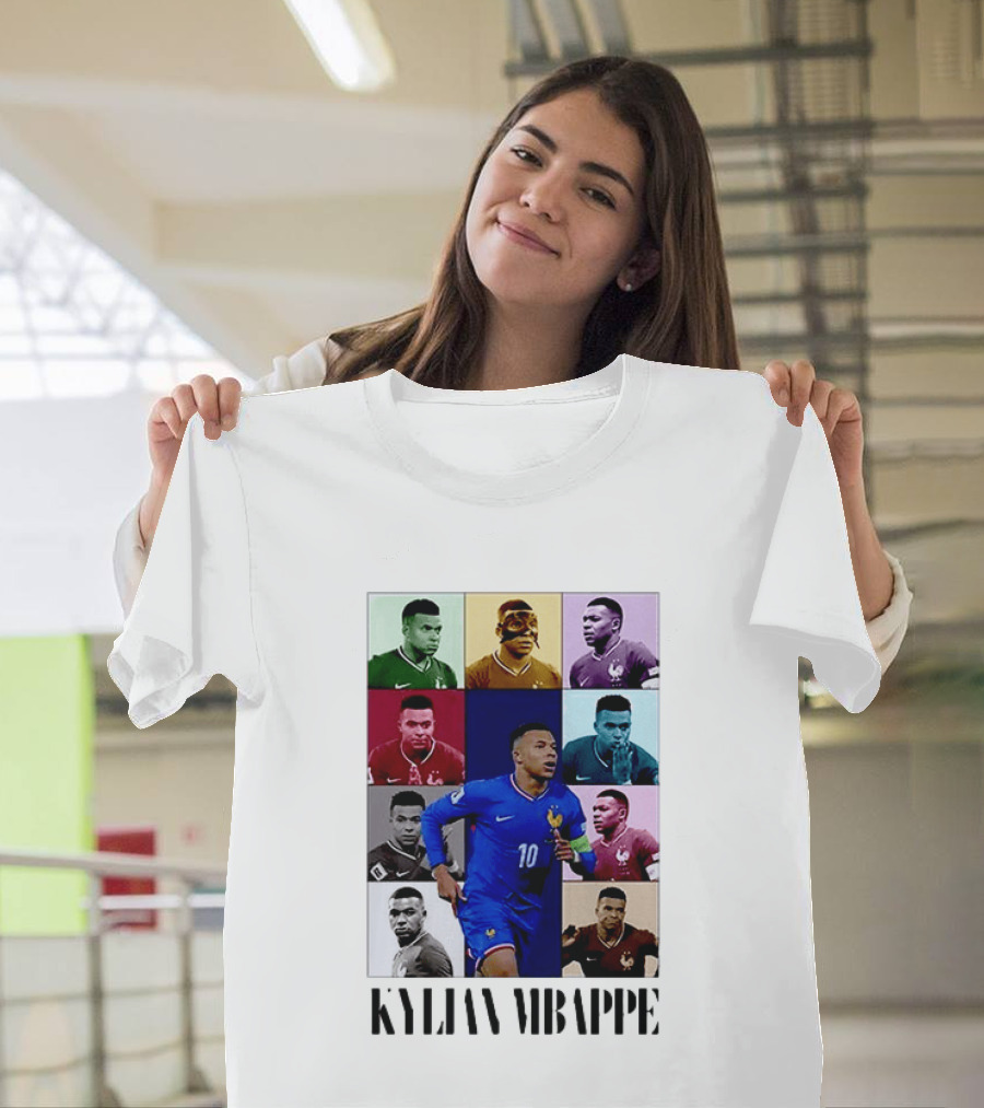 Kylian Mbappé France Football The Eras Tour Collage T-Shirt
