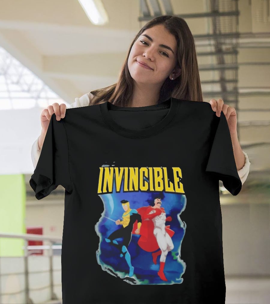 Invincible Comic Superhero Duo Team Up T-Shirt
