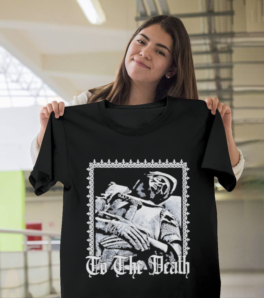 Effigy Of A Fallen Knight To The Death Metal Band Black T-Shirt