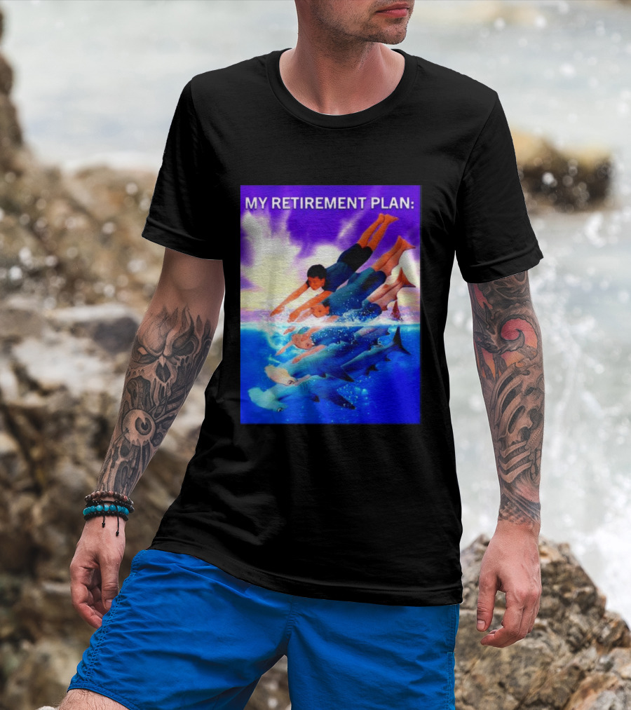 My Retirement Plan Hammerhead Shark Swimming Diving Adventure T-Shirt