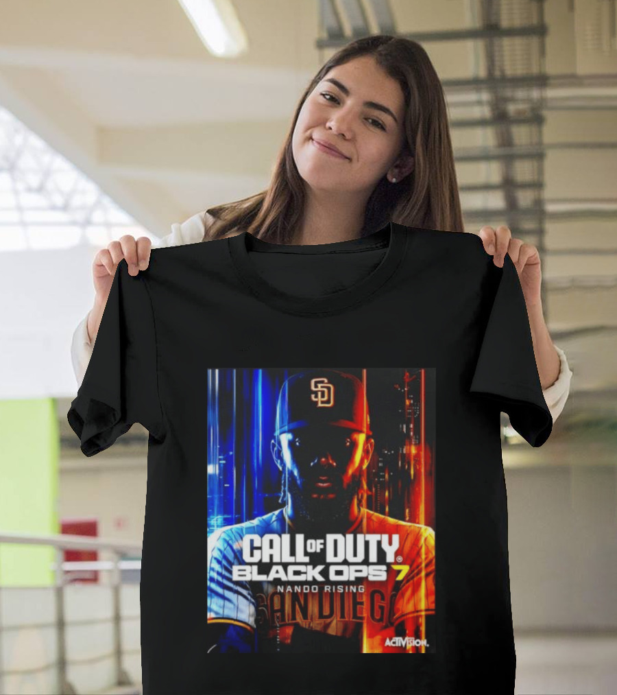Call Of Duty Black Ops 7 Nando Rising San Diego SD Cap T-Shirt