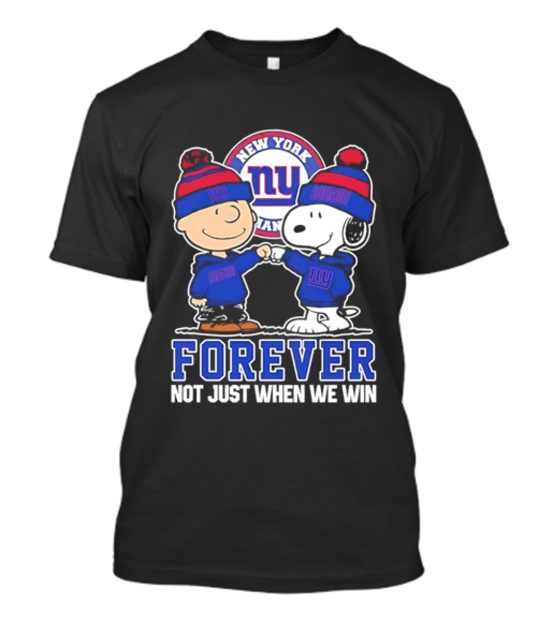 Peanuts Gang Forever New York Giants Not Just When We Win T-Shirt