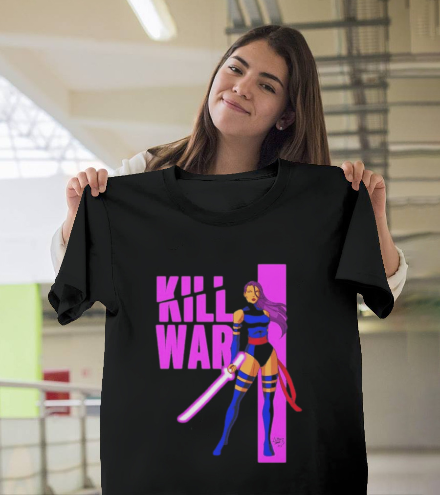Psylocke Marvel Comics Kill War Pink T-Shirt