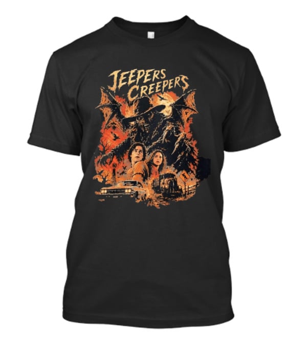 Jeepers Creepers Horror Creature And Victims Movie Scene T-Shirt