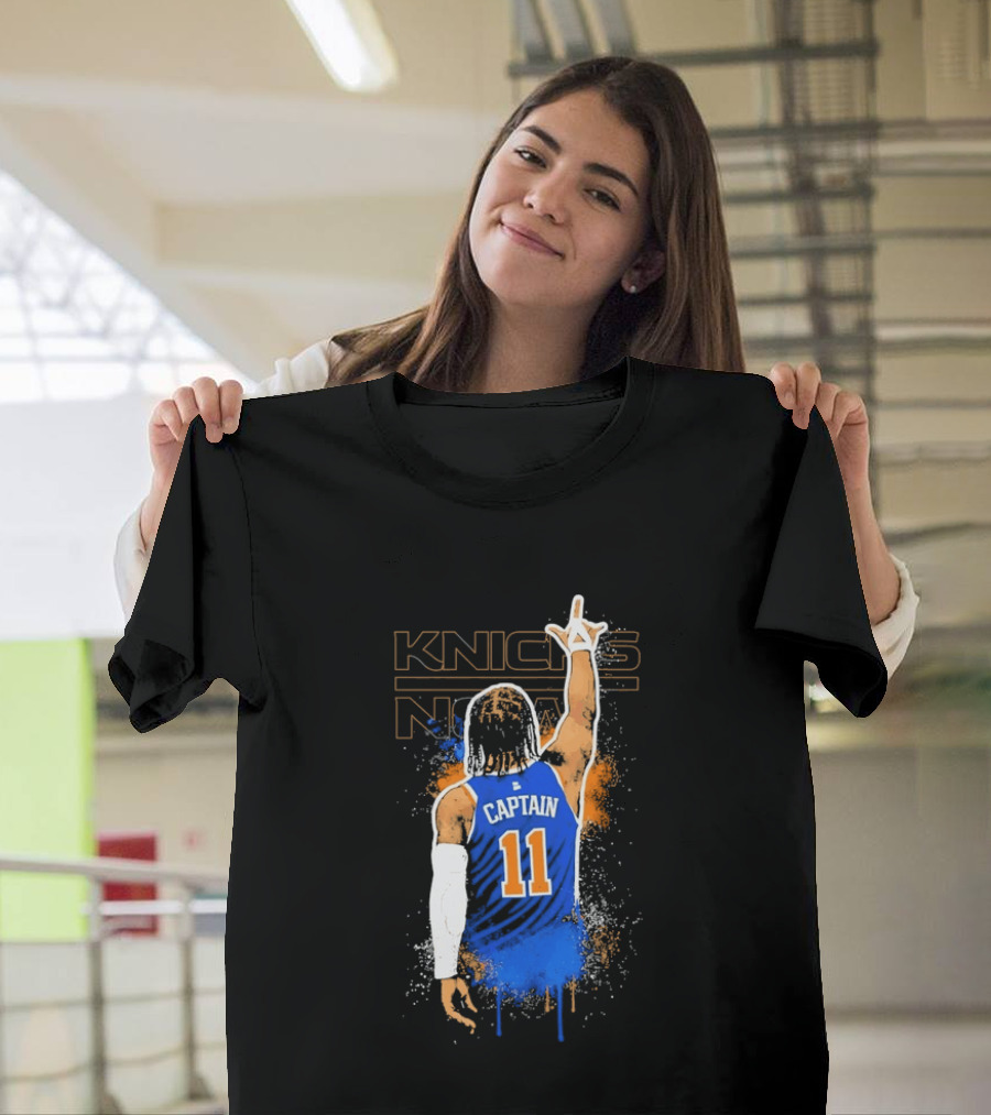 Captain 11 Knicks Now Basketball T-Shirt