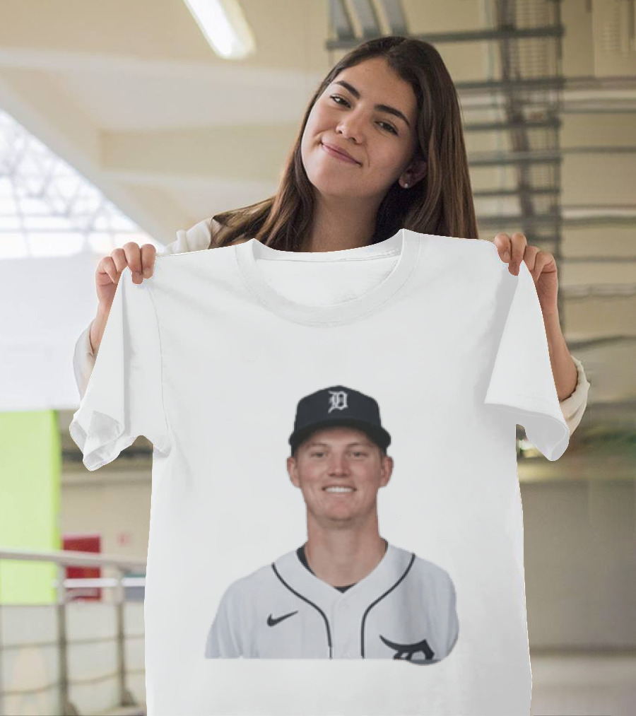 Troy Melton Detroit Tigers Nike Baseball Player D T-Shirt
