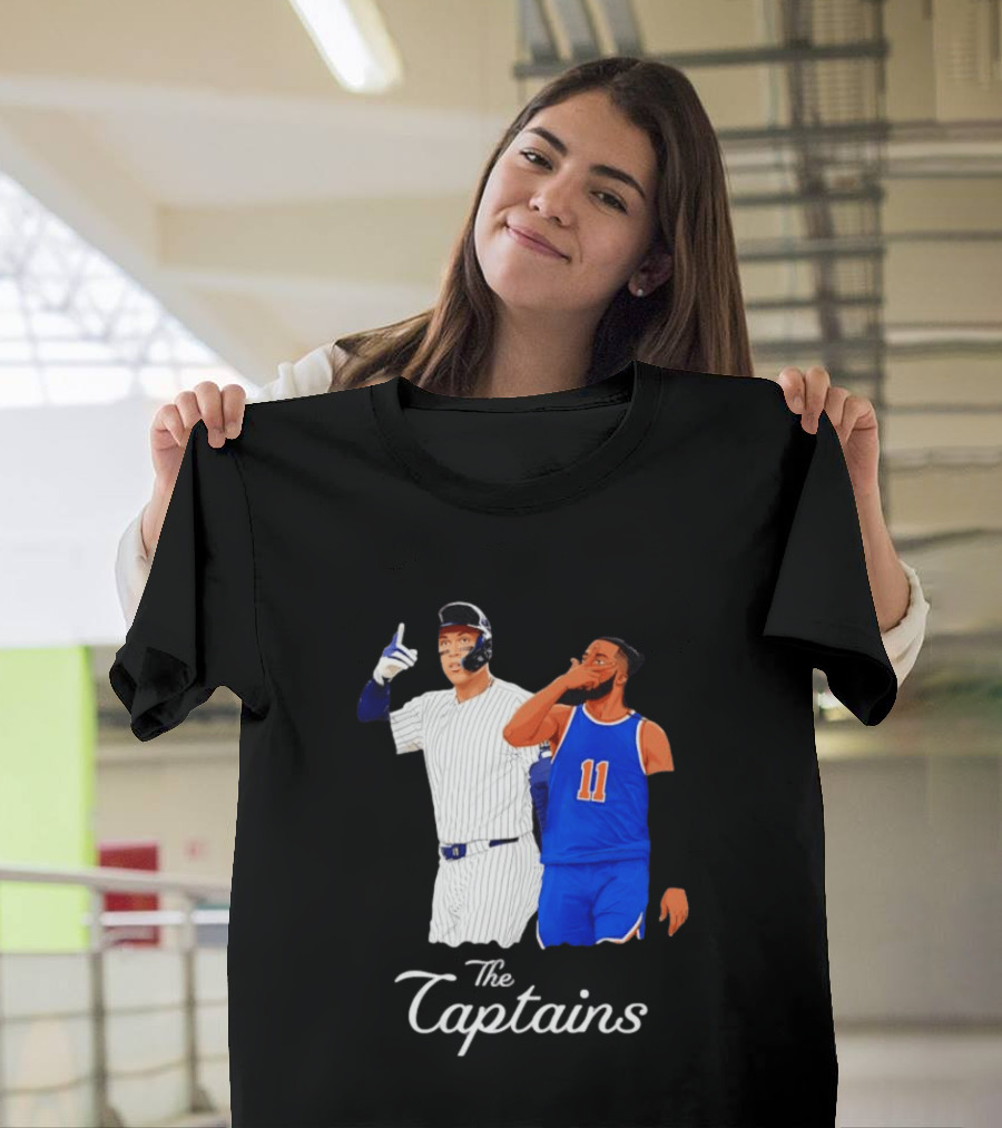 Aaron Judge New York Yankees Jalen Brunson New York Knicks The Captains T-Shirt