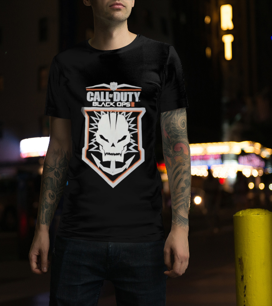 Call Of Duty Black Ops II Skull Shield T-Shirt