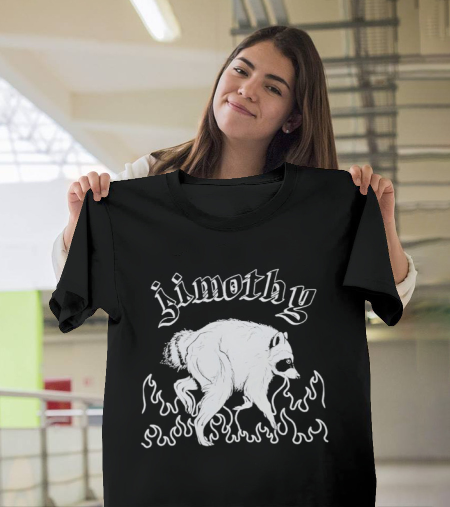 Jimothy Raccoon Flame Illustration Halloween 2026 T-Shirt