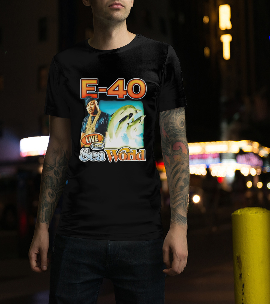 E 40 Live From Sea World With Dolphins T-Shirt