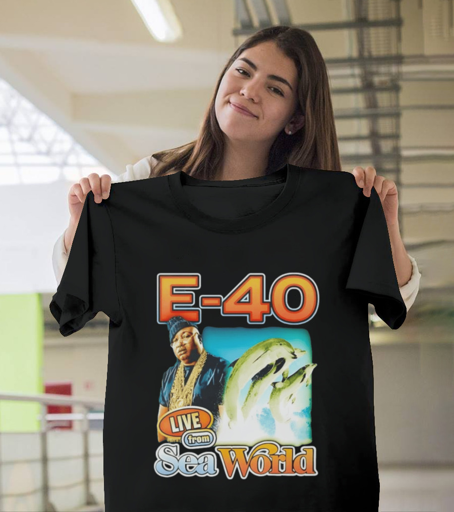 E 40 Live From Sea World With Dolphins T-Shirt