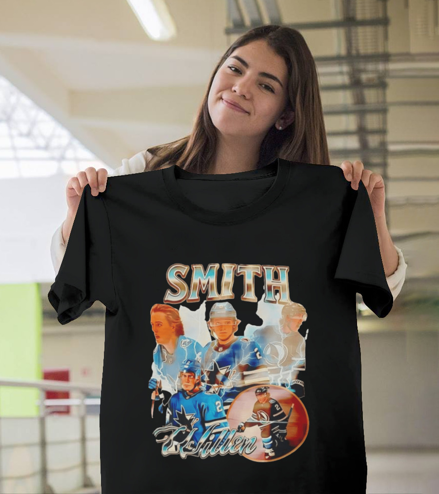 San Jose Sharks Smith McIllen Hockey Players Collage T-Shirt