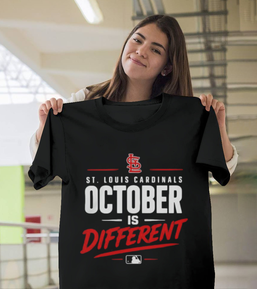St. Louis Cardinals October Is Different MLB Postseason 2026 T-Shirt