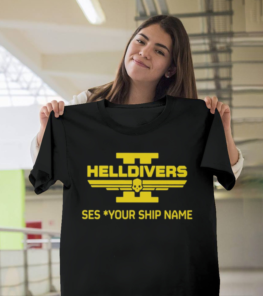 Helldivers II Customized SES Your Ship Name T-Shirt