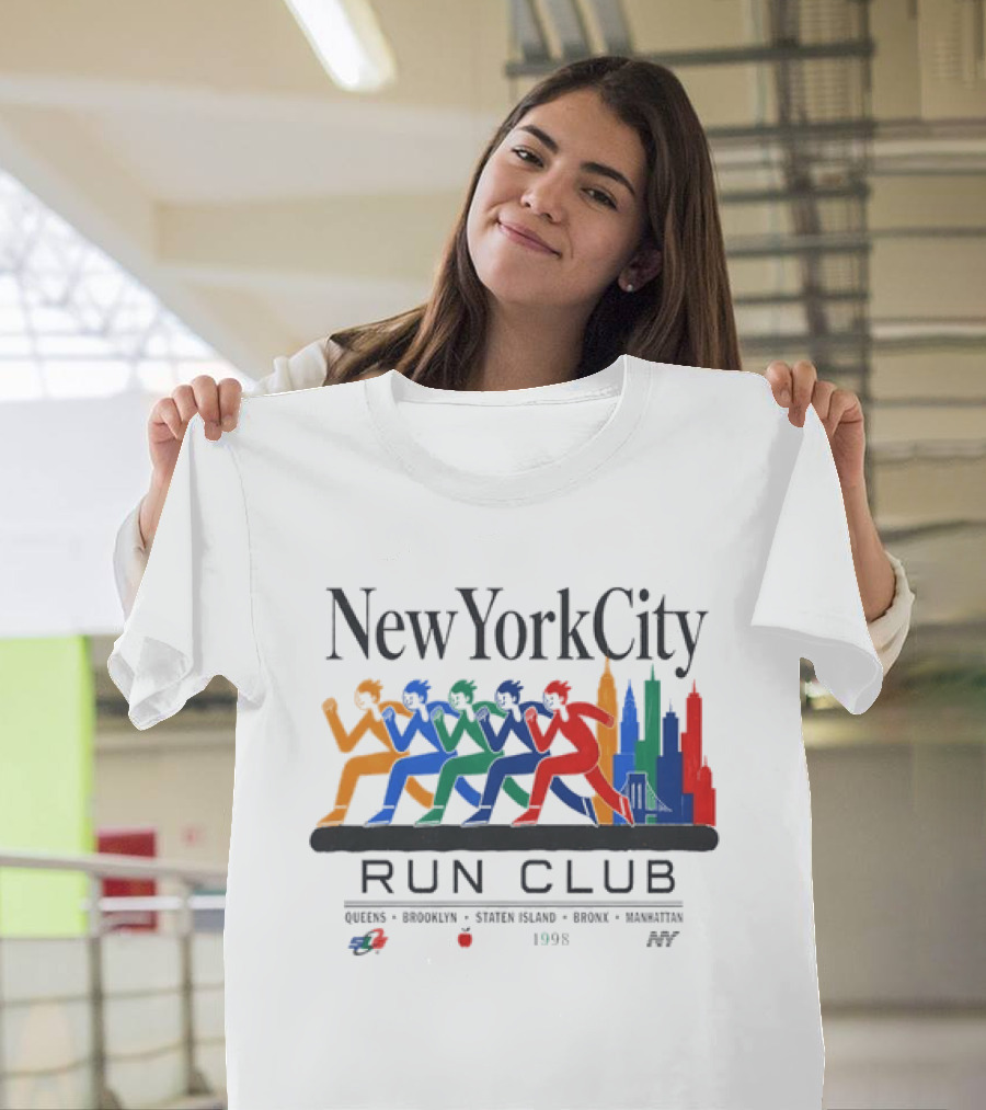 New York City Run Club 1998 Queens Brooklyn Staten Island Bronx Manhattan T-Shirt