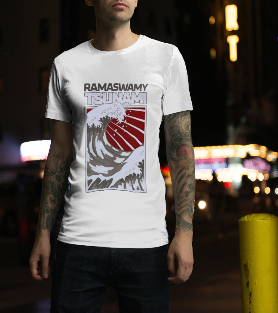 Ramaswamy Tsunami Japanese Wave T-Shirt