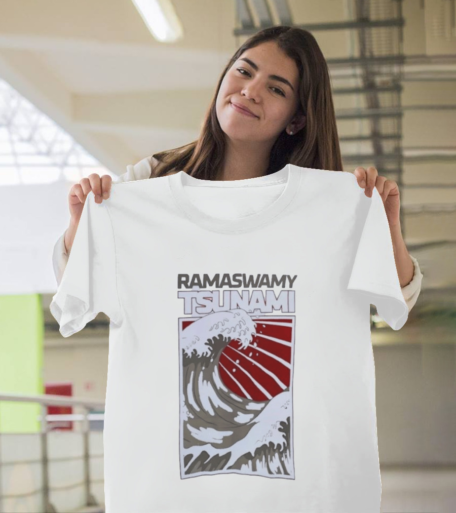Ramaswamy Tsunami Japanese Wave T-Shirt