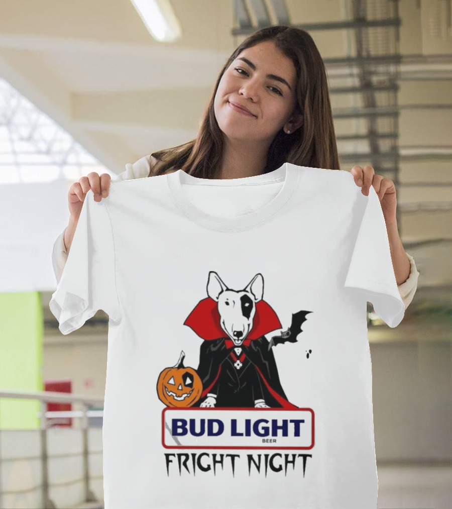 Bud Light Spuds MacKenzie Fright Night 80s Halloween T-Shirt