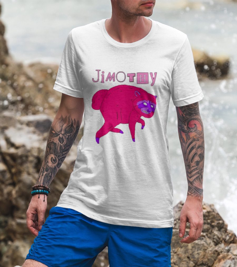 Jimothy Pink Raccoon T-Shirt