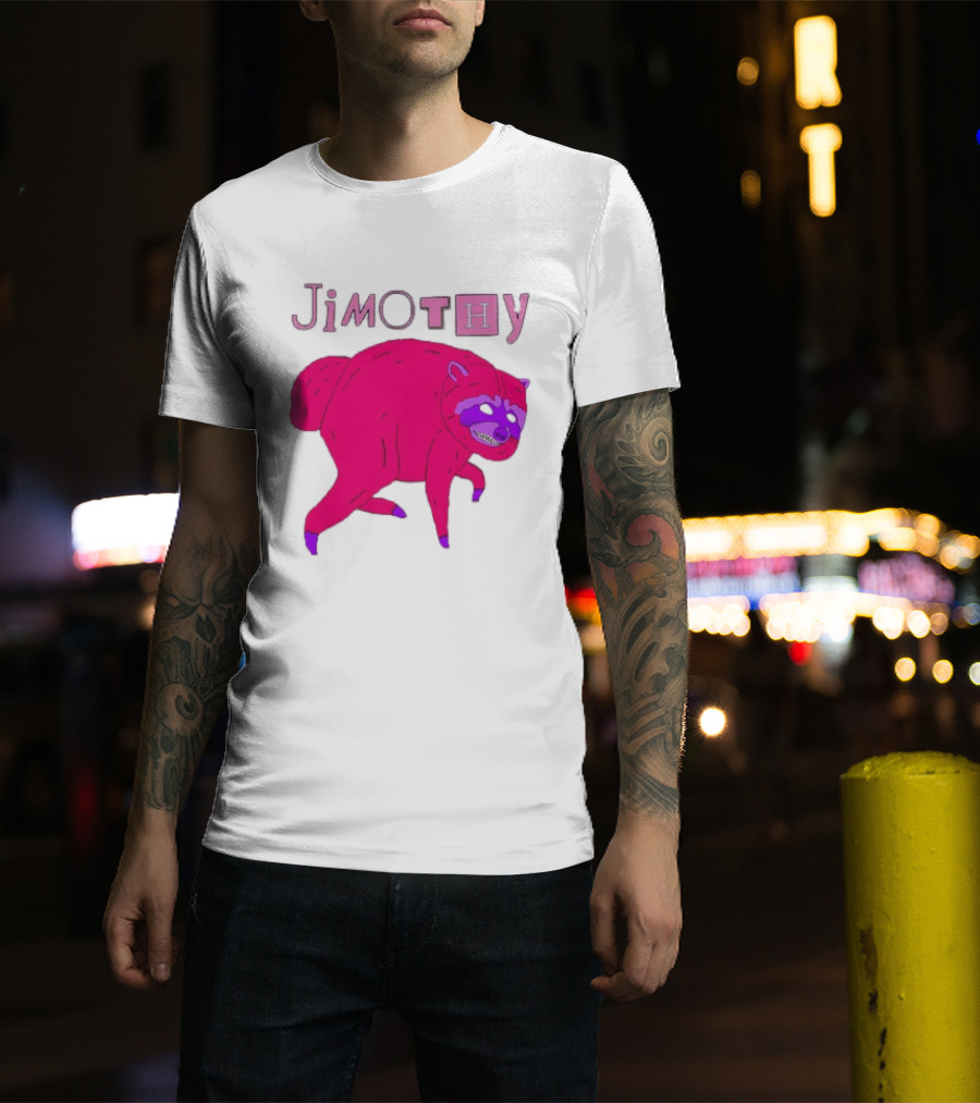 Jimothy Pink Raccoon T-Shirt