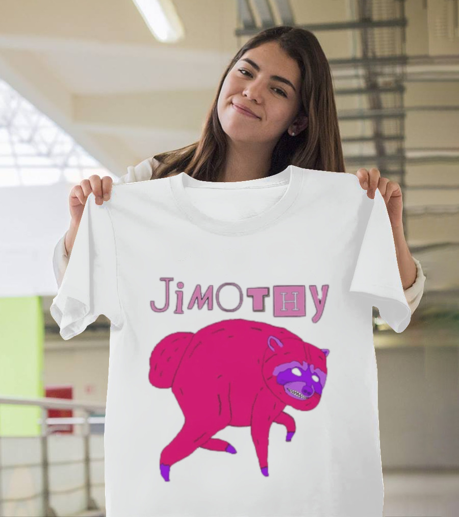 Jimothy Pink Raccoon T-Shirt
