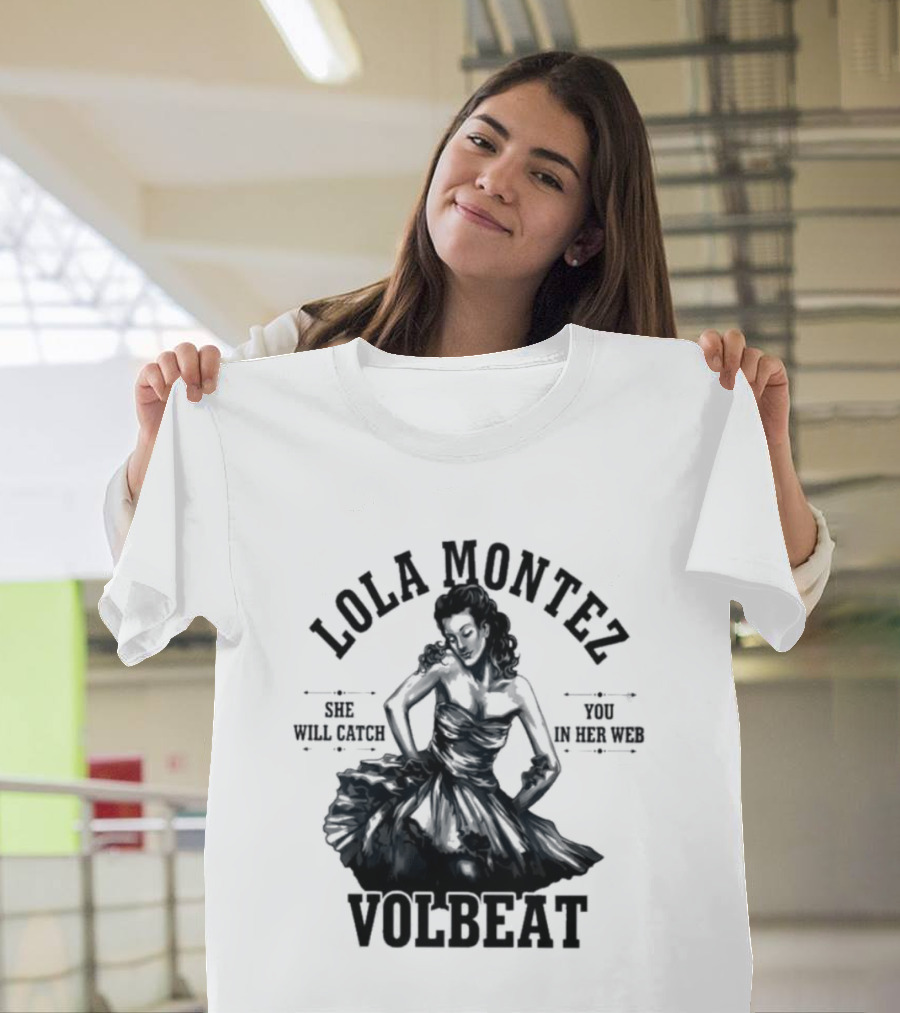 Lola Montez Volbeat Rock Music Tour Edition T-Shirt