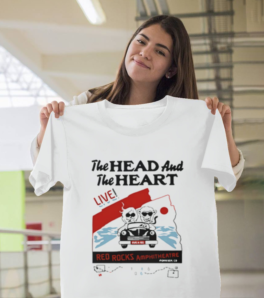 The Head And The Heart Live Red Rocks Amphitheatre Concert T-Shirt