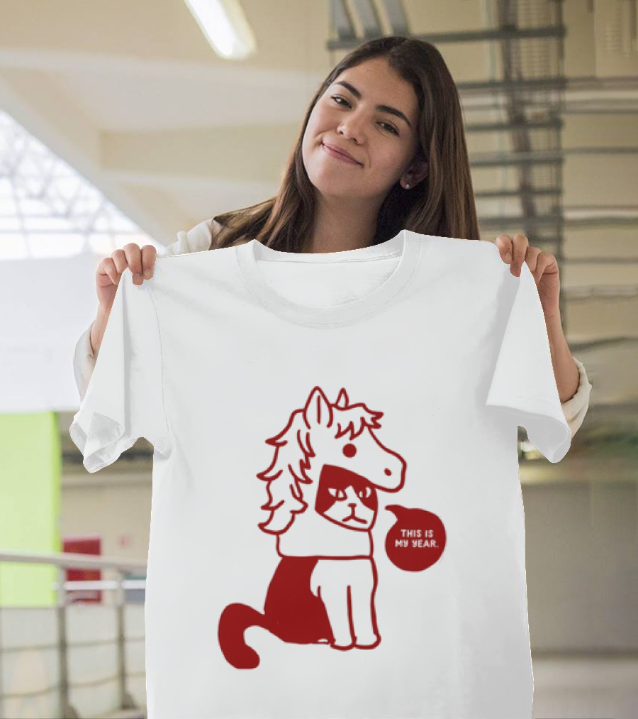 Year Of The Horse 2026 Chinese Lunar New Year Zodiac Cat T-Shirt