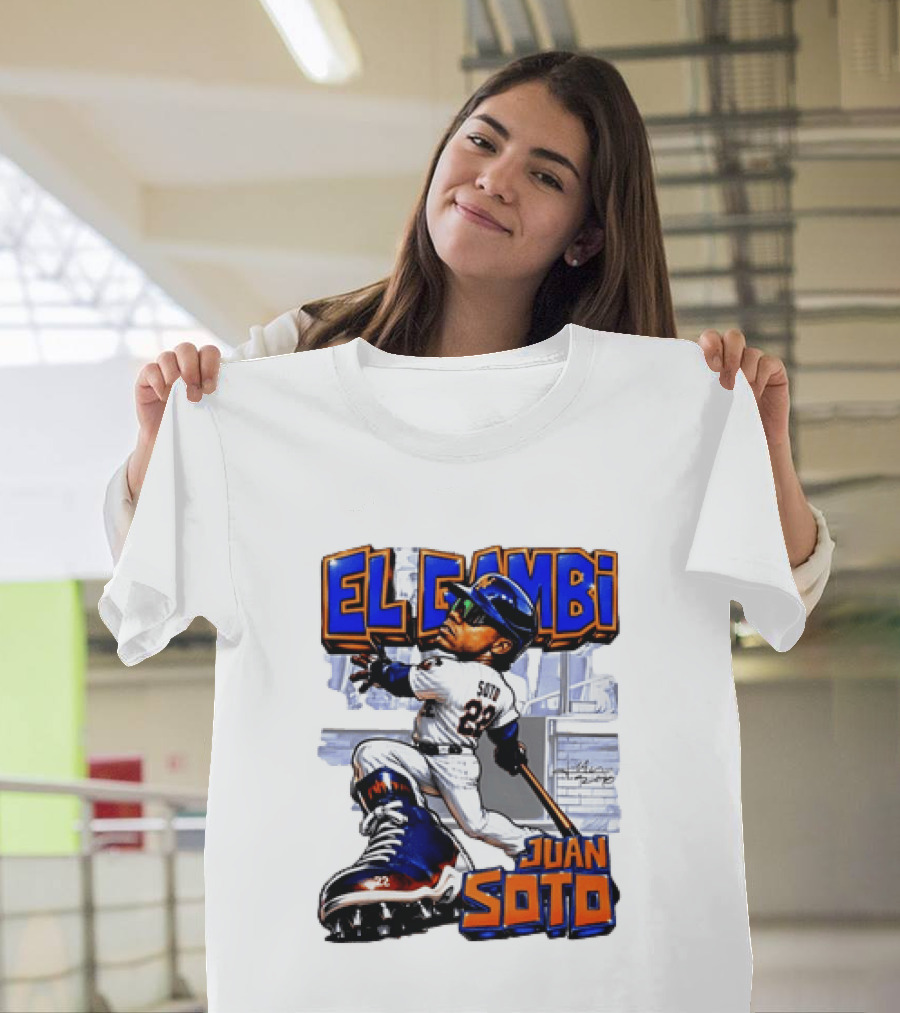 New York Mets El Gambi Juan Soto 22 Baseball T-Shirt