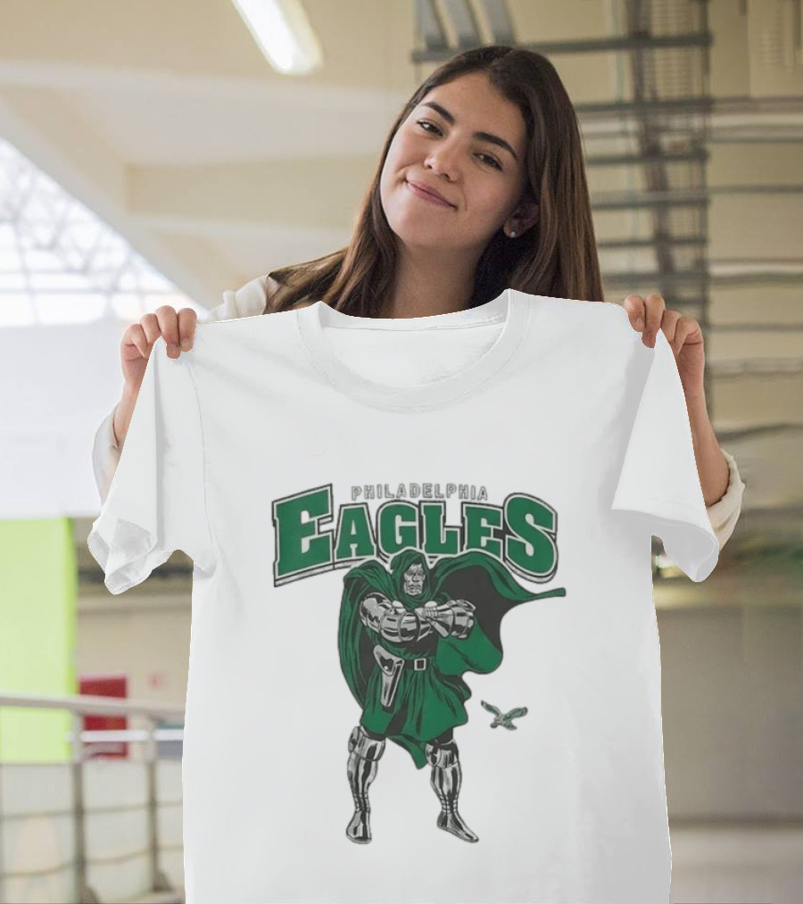 Philadelphia Eagles Doctor Doom 2026 Villain Collaboration T-Shirt