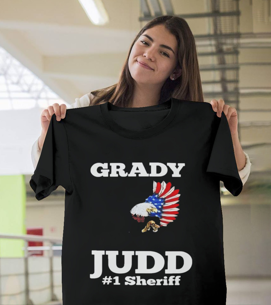 Grady Judd #1 Sheriff Patriotic Eagle T-Shirt