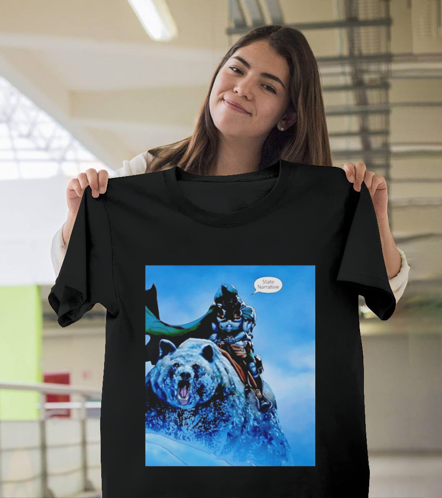 Doctor Doom State Narrative Riding Bear T-Shirt