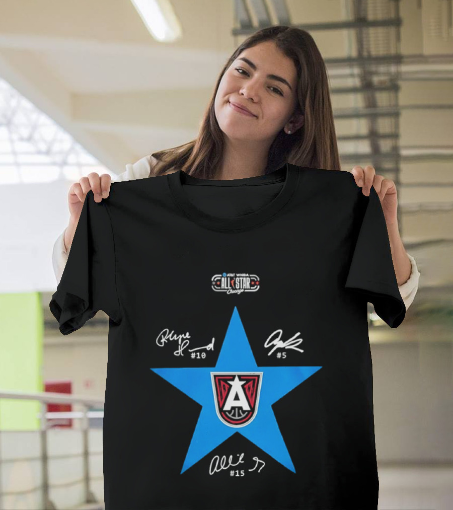 WNBA All Star Chicago Edition 2020 Signatures Star T-Shirt