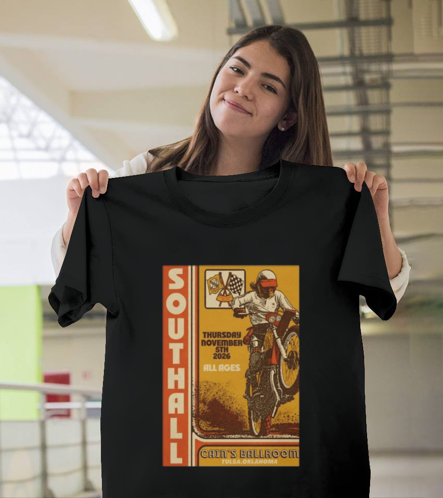 Southall Live At Cain's Ballroom Tulsa OK November 5 2026 Motorcycle Event T-Shirt
