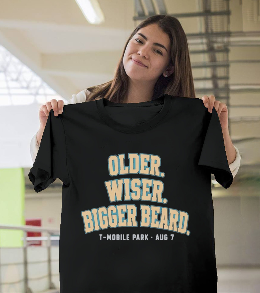 Older Wiser Bigger Beard Mobile Park Aug 7 T-Shirt