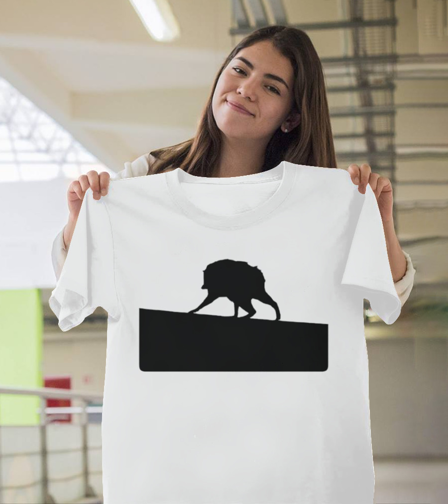 Jimothy Raccoon Trash Silhouette Mock Political Campaign T-Shirt