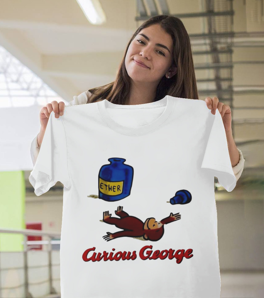 Curious George Ether Bottle Unconscious T-Shirt