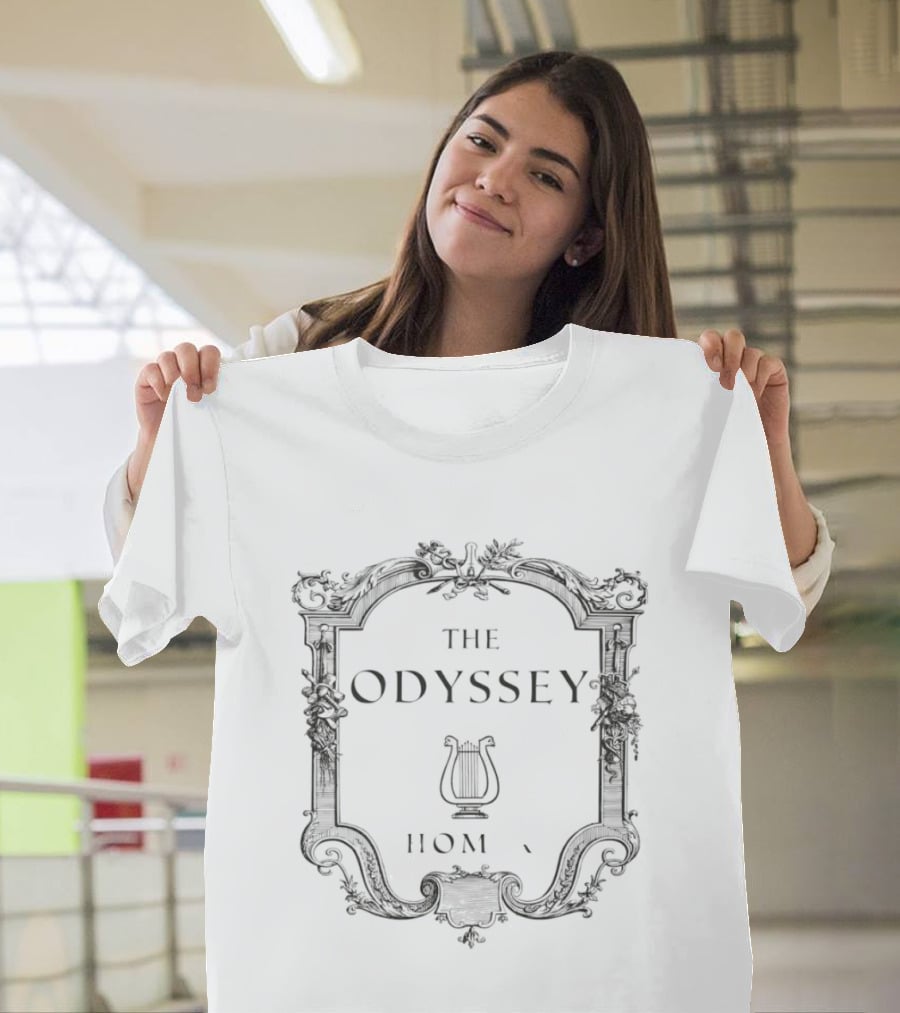 The Odyssey Homer Greek Mythology Lyre Framed Iconic Literature T-Shirt