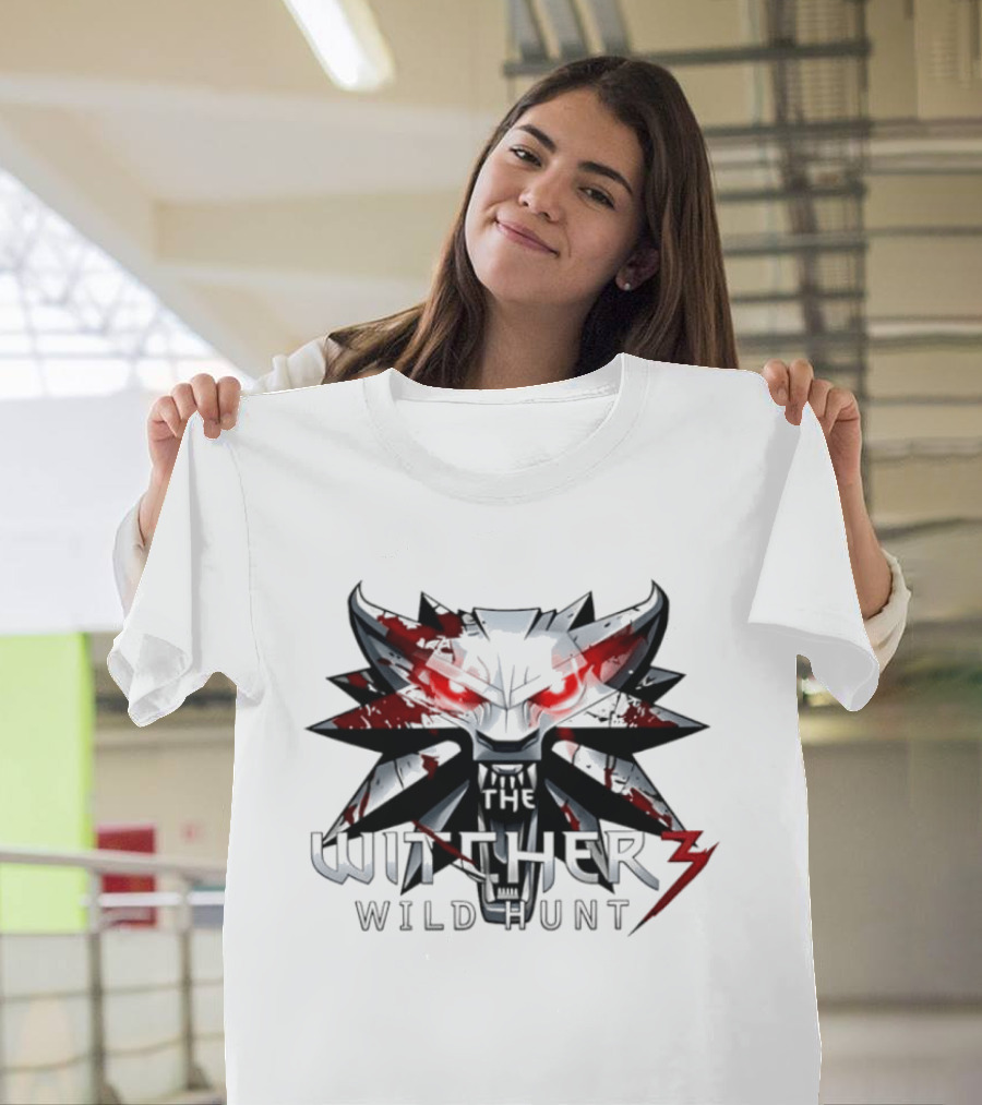 Geralt Of Rivia The Witcher 3 Wild Hunt Blood Wolf Iconic Mask T-Shirt